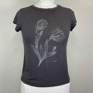 ✨ Mix & Match ✨ American Eagle Outfitters Black Floral Tee